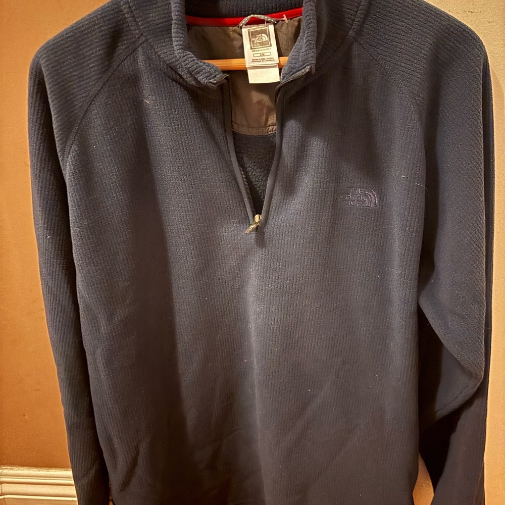 The North Face Men's Dark Blue Zip-Up Sweater